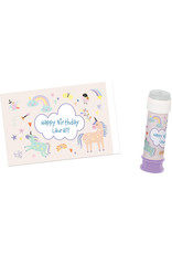 Unicorn & rainbows soap bubble wrappers 6 stuks