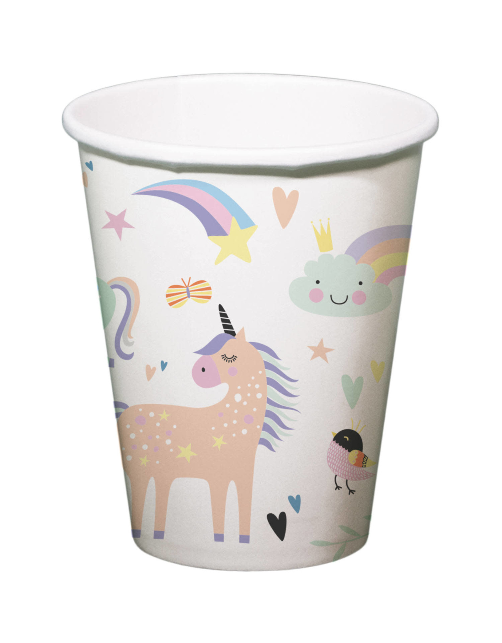 Unicorn & Rainbow bekers 250 ml 6 stuks