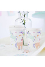 Unicorn & Rainbow bekers 250 ml 6 stuks