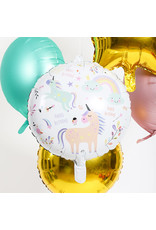 Unicorn & rainbows folieballon 45 cm