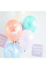 Unicorn & Rainbows latex ballonnen 6 stuks 30 cm