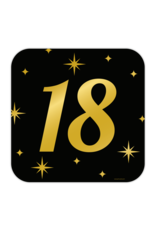 Classy party decoration sign 18 jaar