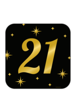 Classy party decoration sign 21 jaar