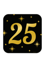 Classic party decoration sign 25 jaar