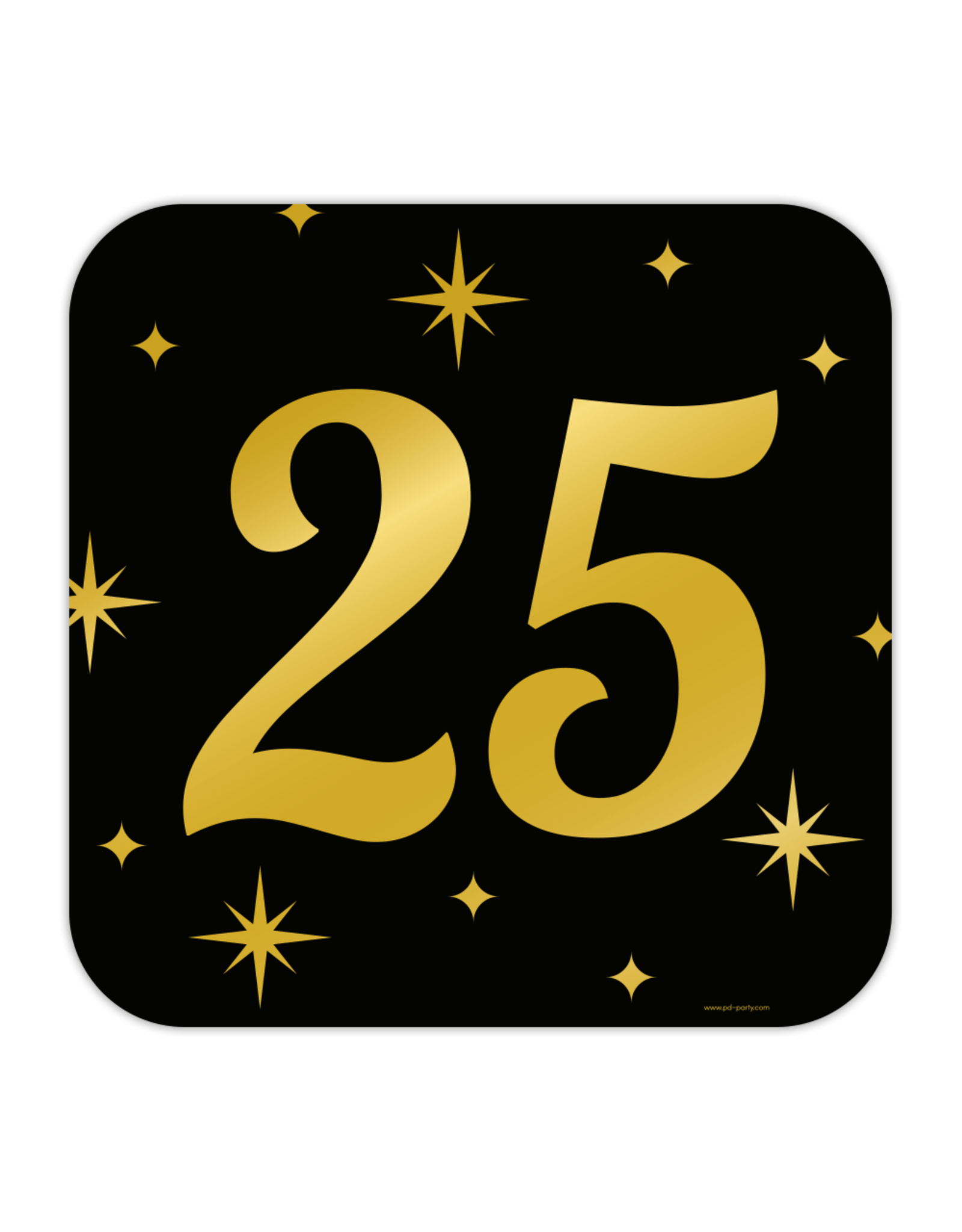 Classic party decoration sign 25 jaar