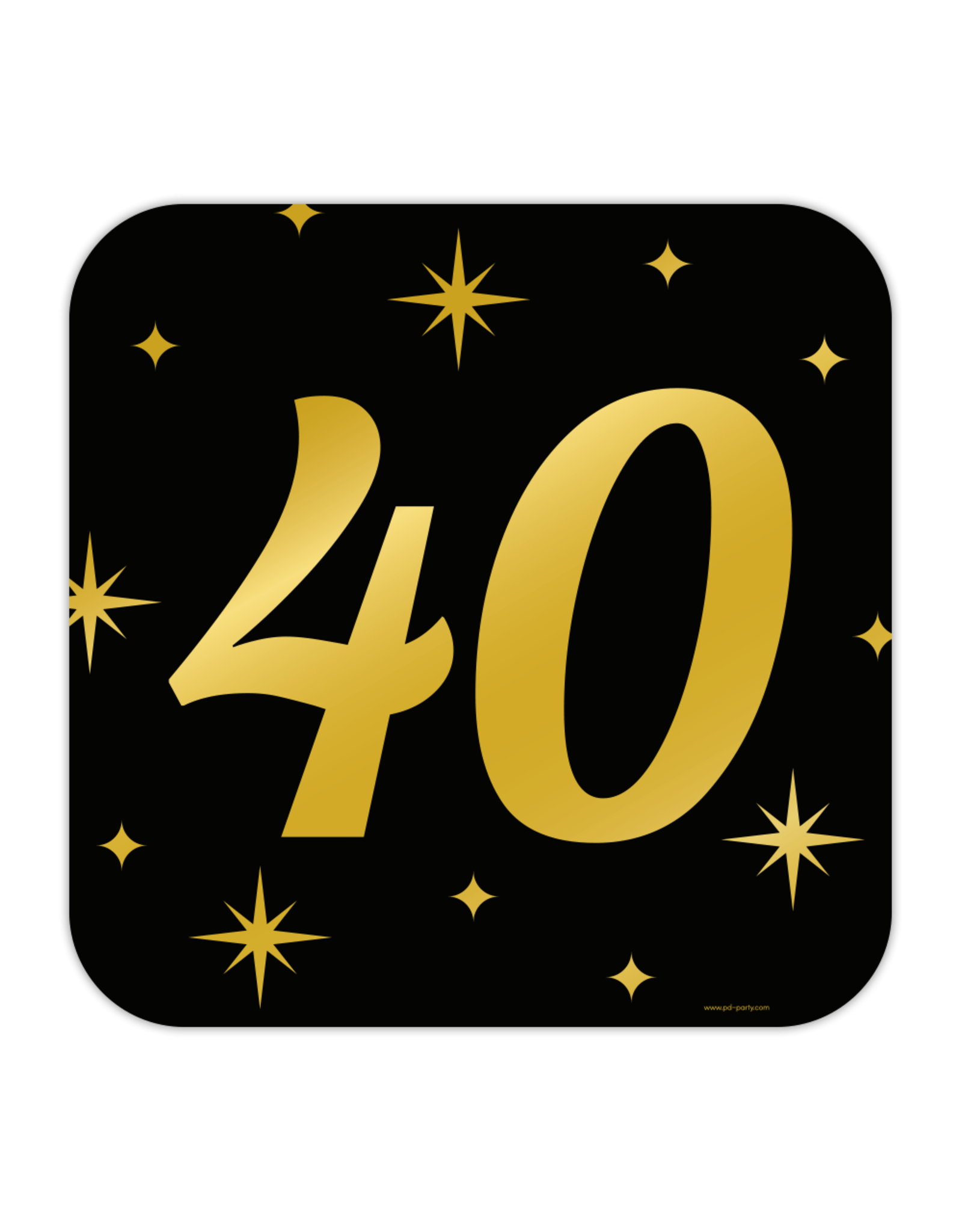 Classic party decoration sign 40 jaar