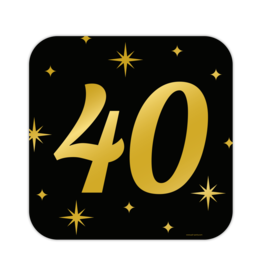 Classy party decoration sign 40 jaar