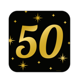 Classy party decoration sign 50 jaar