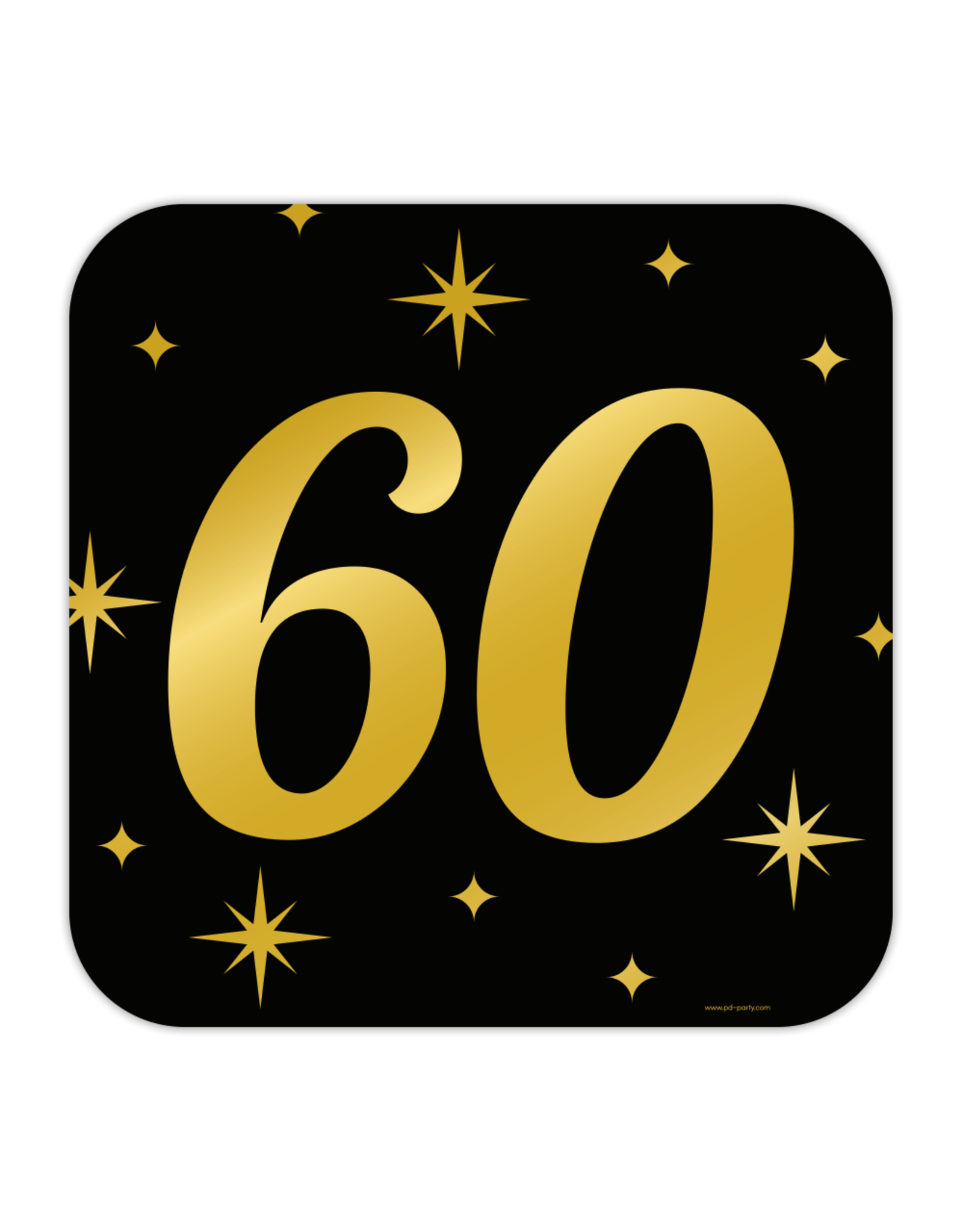 Classic party decoration sign 60 jaar