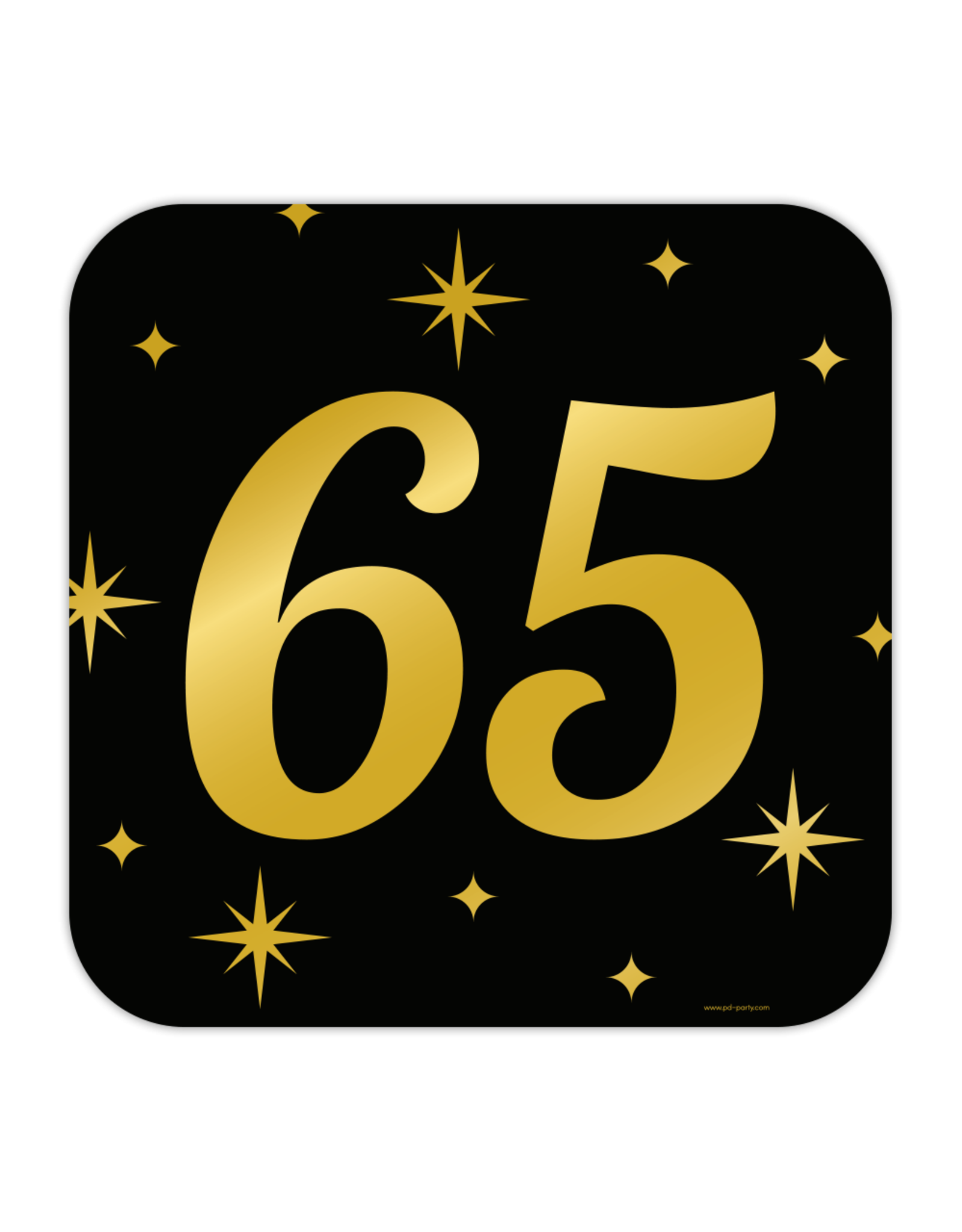Classy party decoration sign 65 jaar