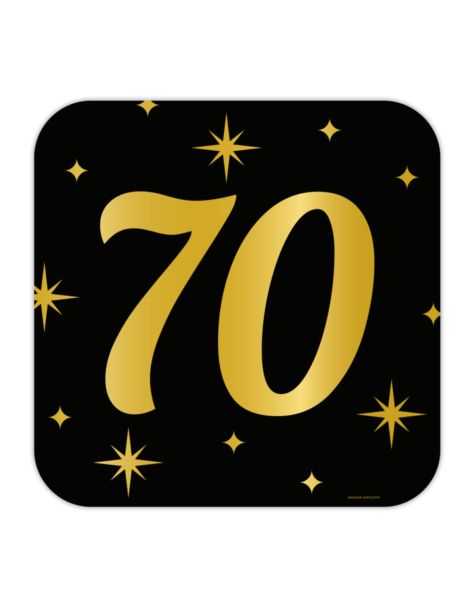 Classic party decoration sign 70 jaar