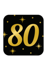 Classic party decoration sign 80 jaar