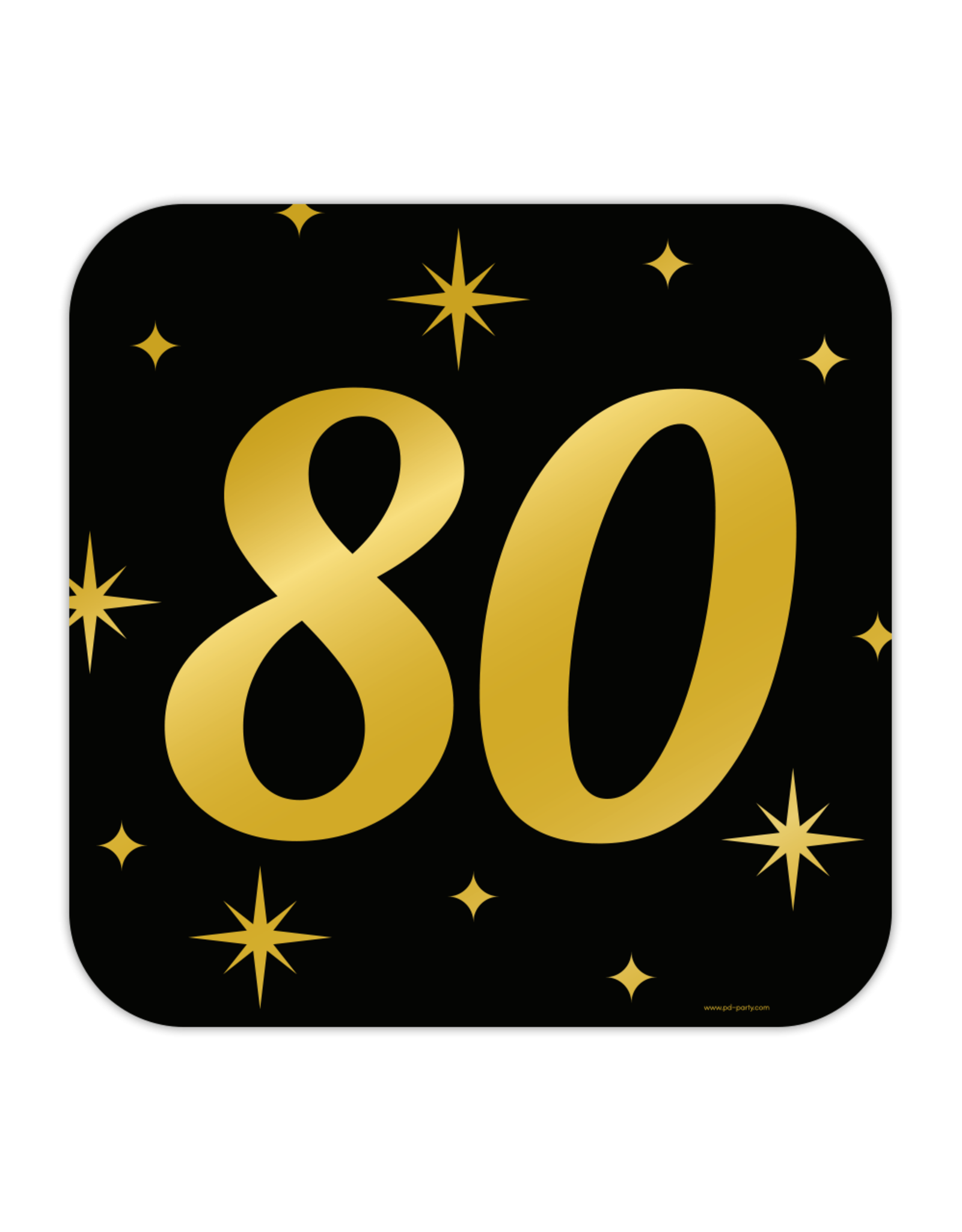 Classy party decoration sign 80 jaar