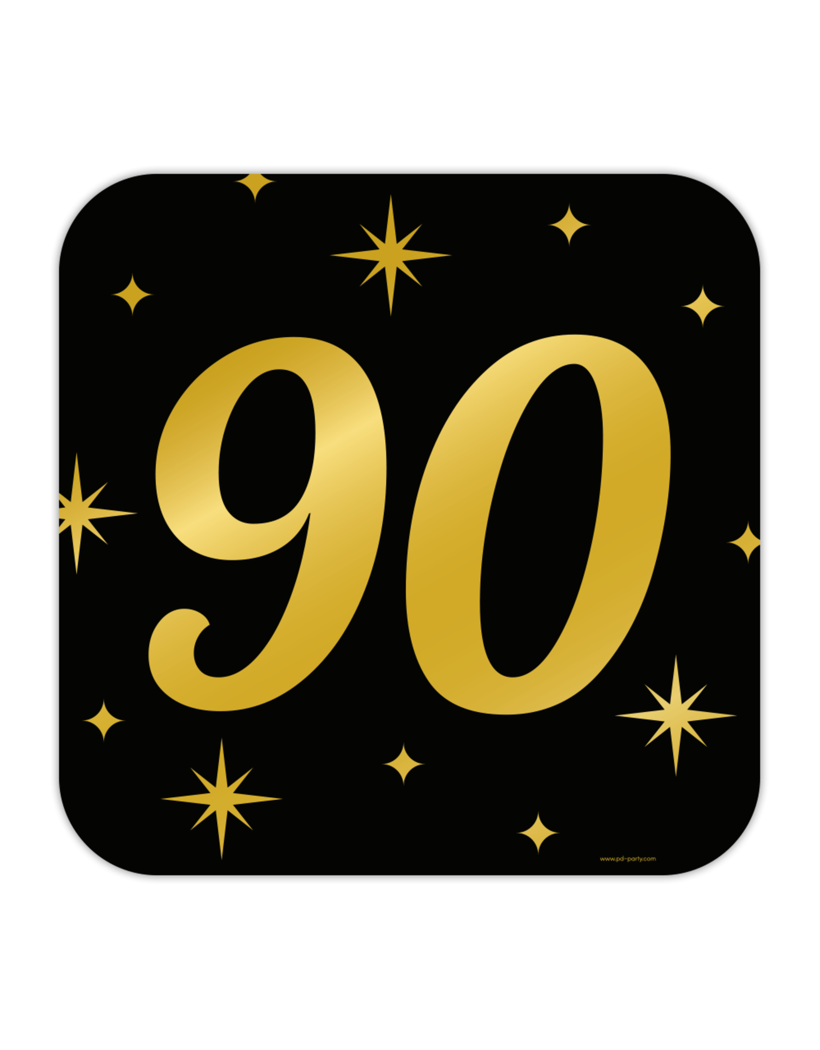 Classic party decoration sign 90 jaar