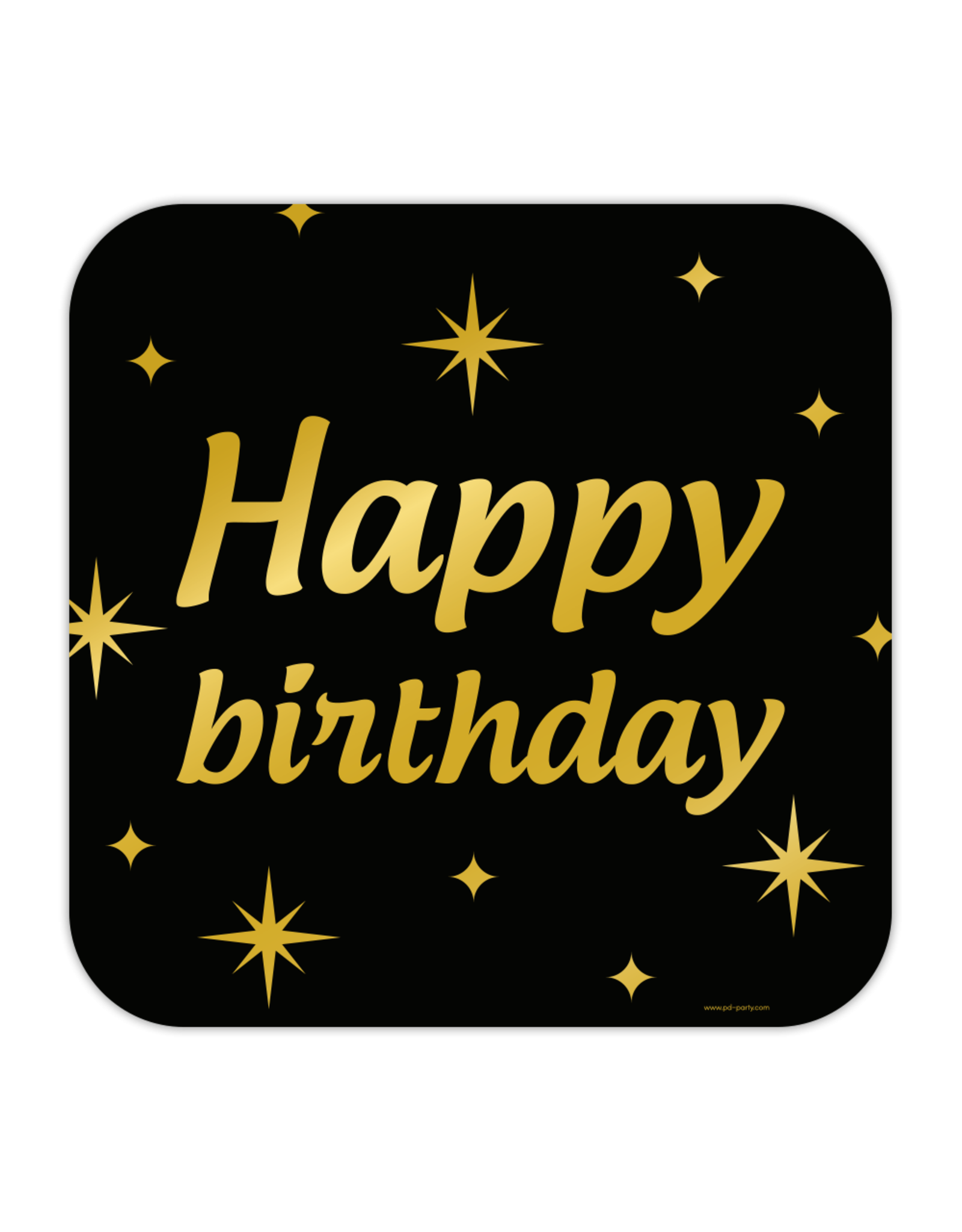 Classy party decoration sign Happy Birthday