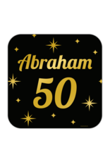 Classic party decoration sign Abraham 50