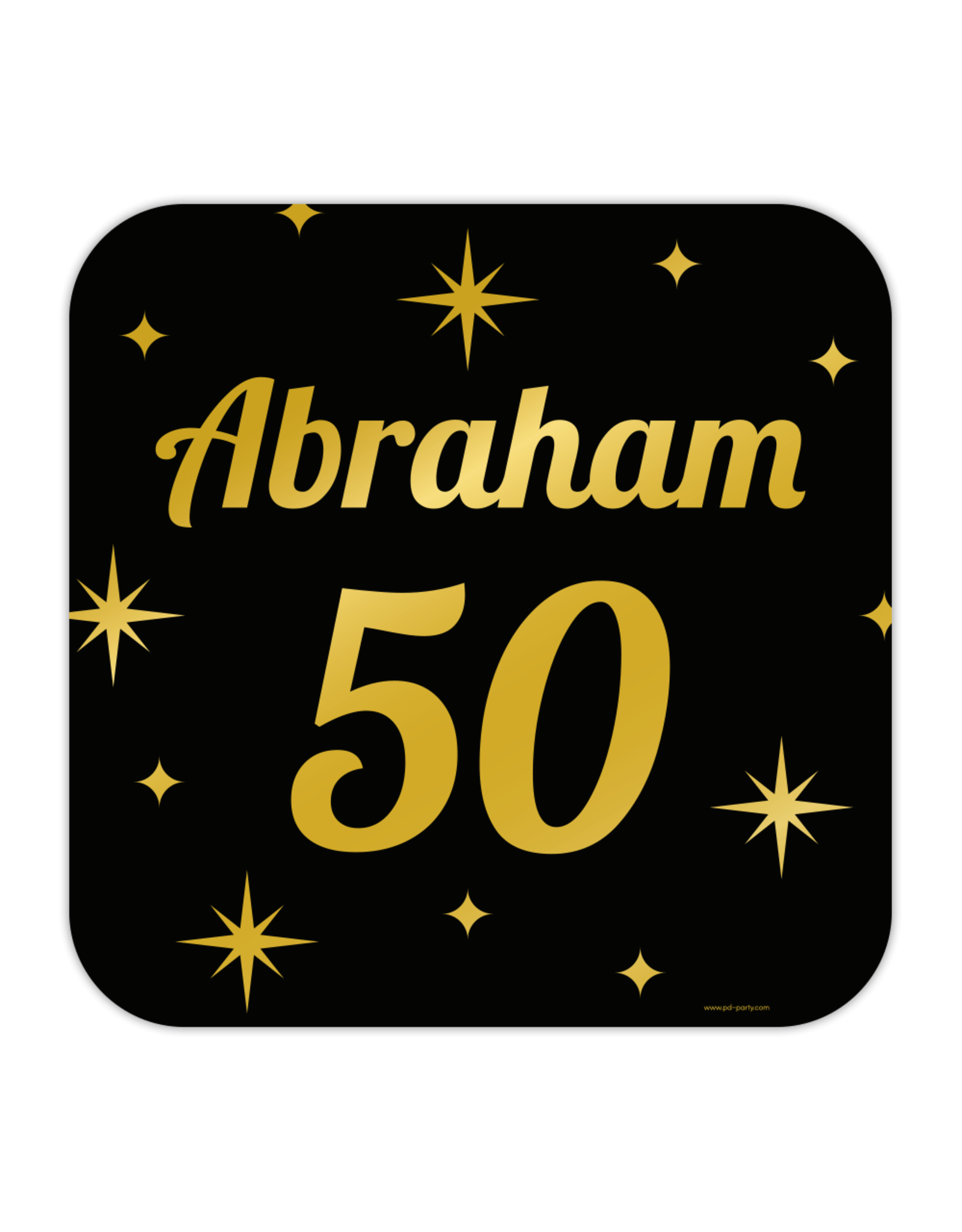 Classic party decoration sign Abraham 50