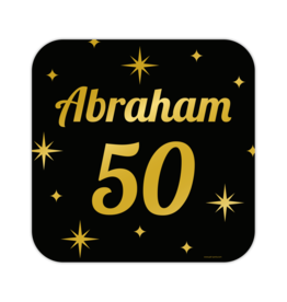 Classic party decoration sign Abraham 50
