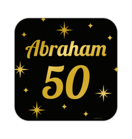 Classy party decoration sign Abraham 50