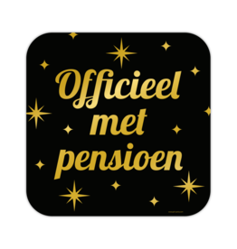 Classic party decoration sign Officieel met Pensioen