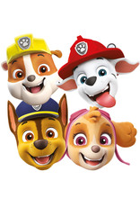 Paw Patrol rainbow kartonnen maskers 8 stuks