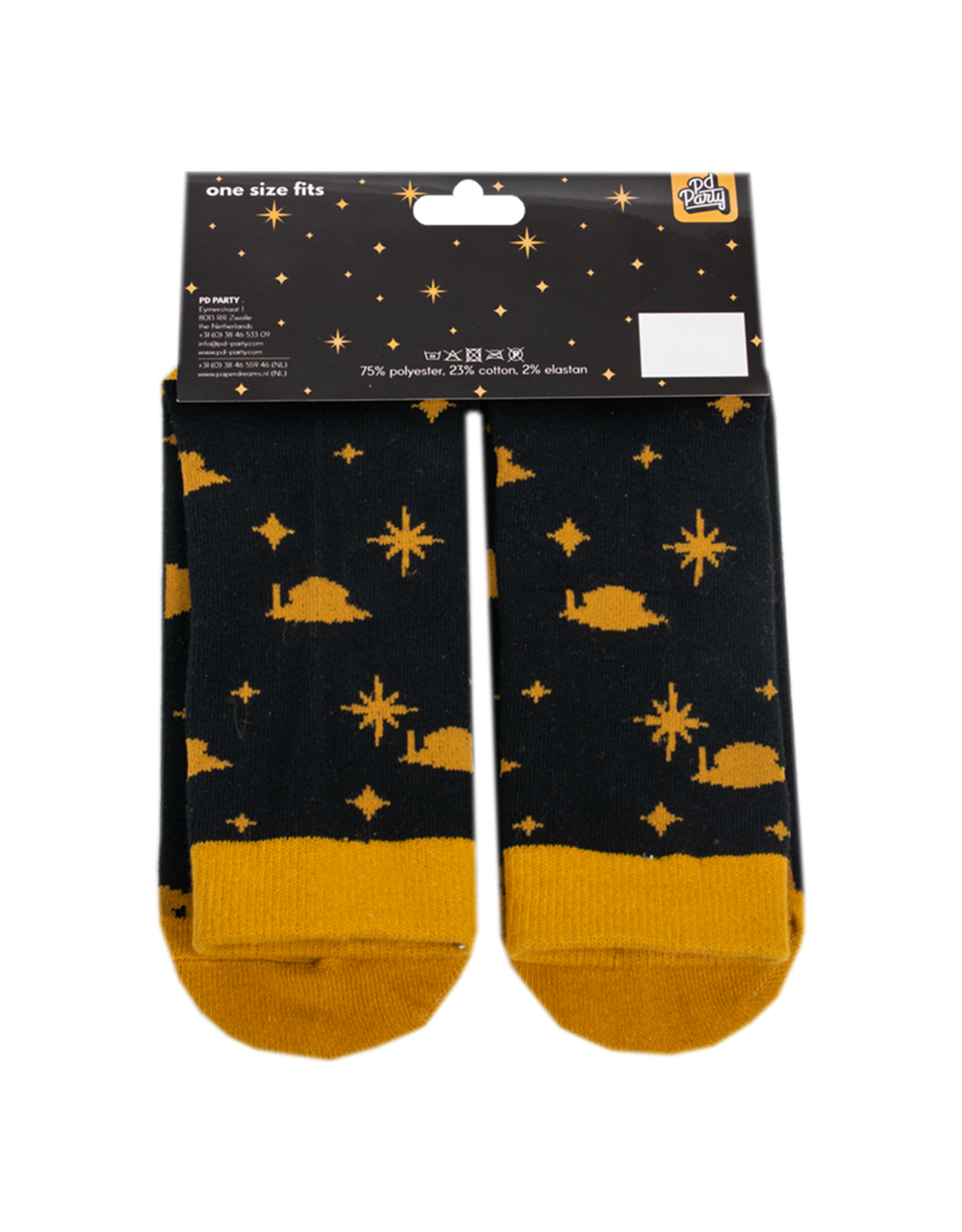 Funny socks black & gold I did it