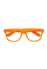 Boland partybril neon oranje