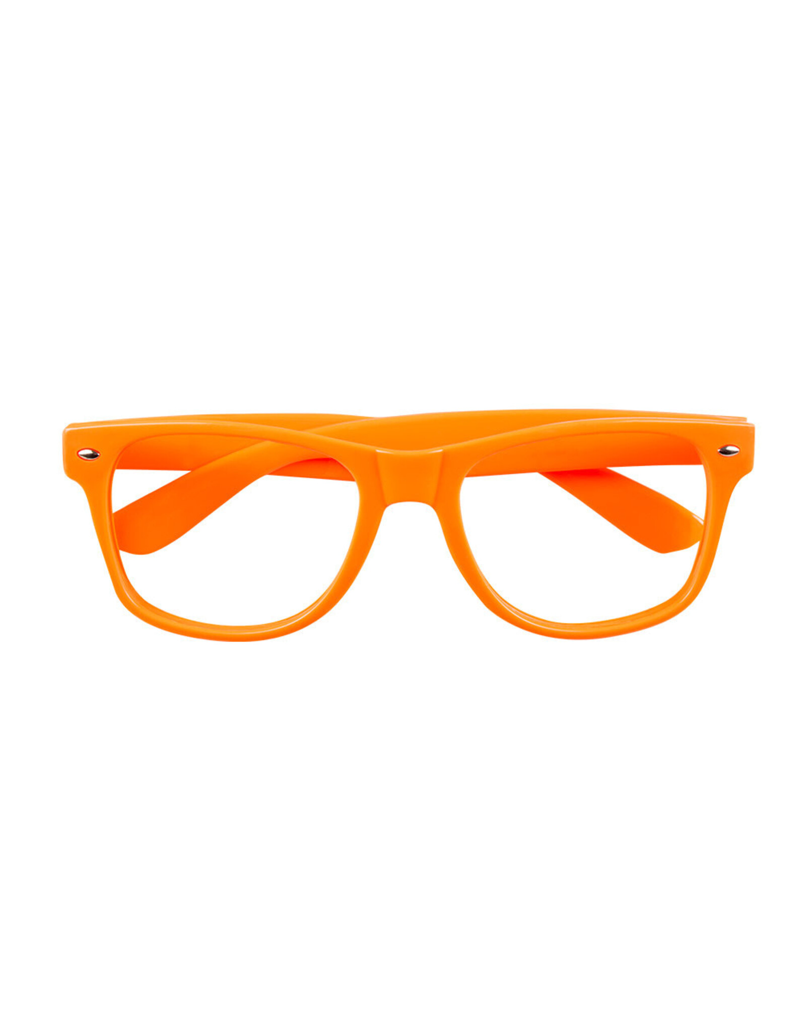 Boland partybril neon oranje