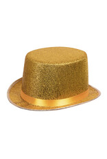 Boland hoge hoed Glitz goud