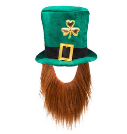 Boland hoed + baard Leprachaun (St Patrick's day)