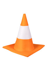 Boland hoed verkeerskegel oranje/wit