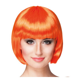Boland pruik cabaret oranje bobline