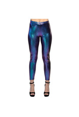 Boland legging zeemeermin blauw maat M