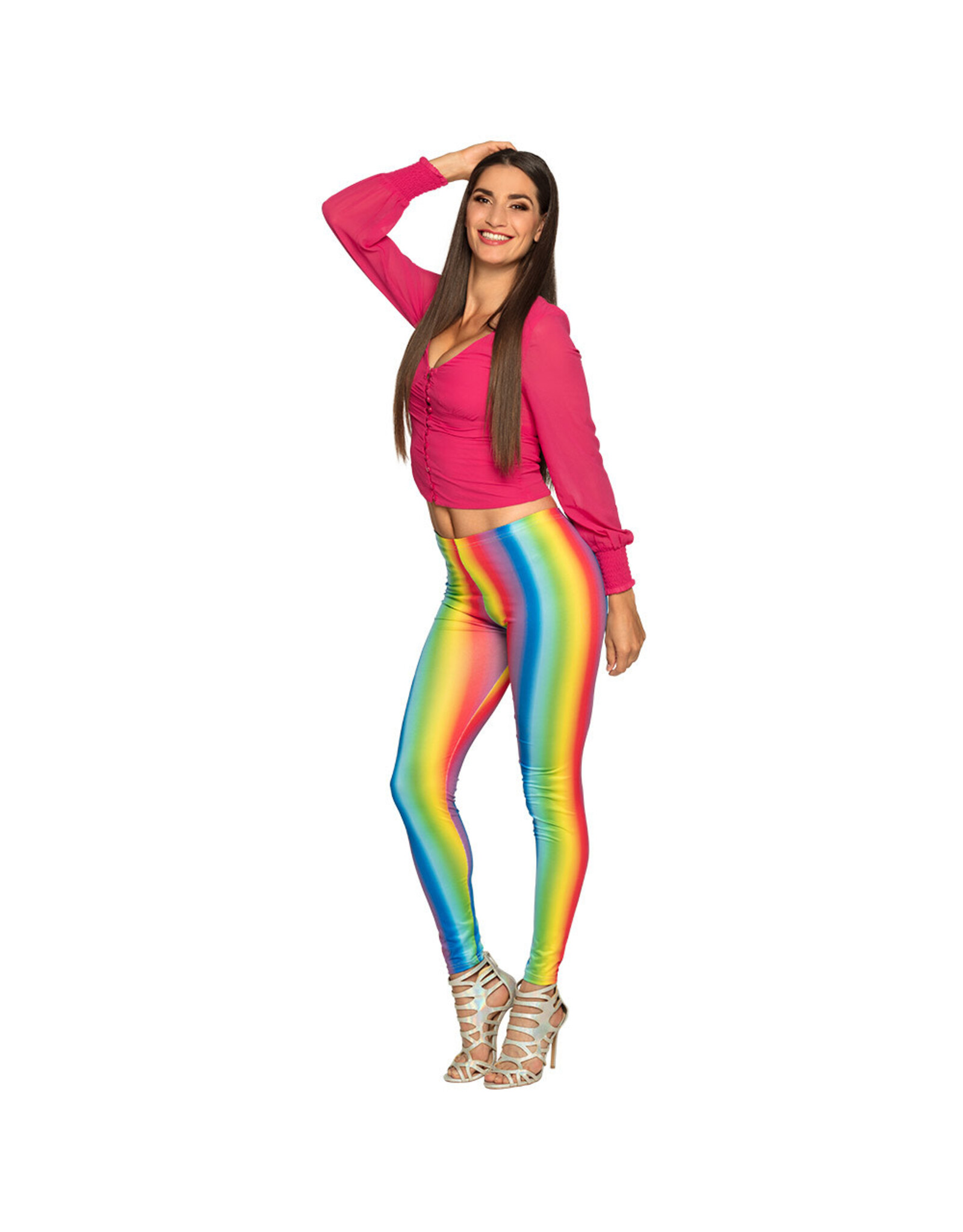 Boland legging rainbow stripes maat L/XL