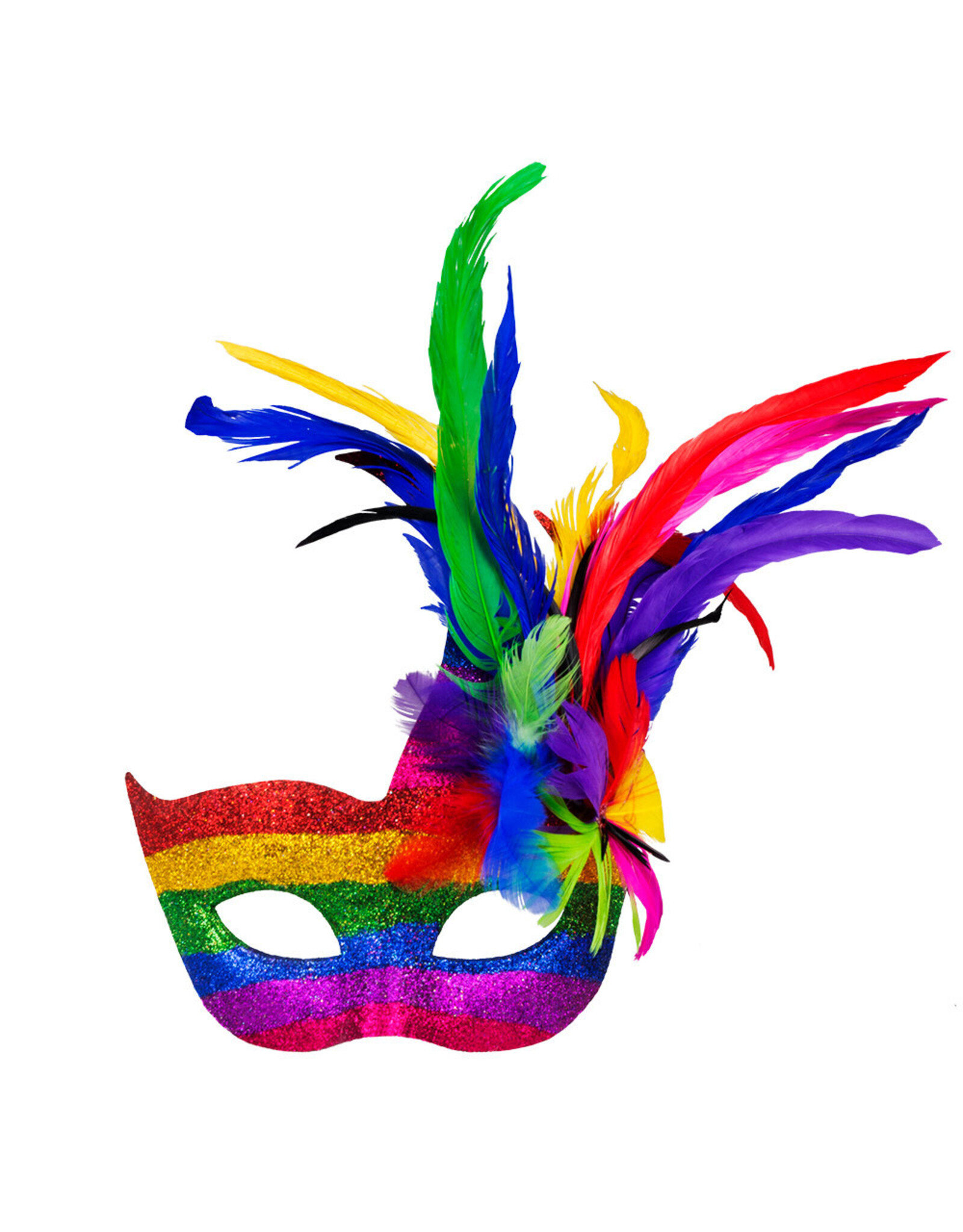 Boland oogmasker Venice arcobaleno regenboog kleuren