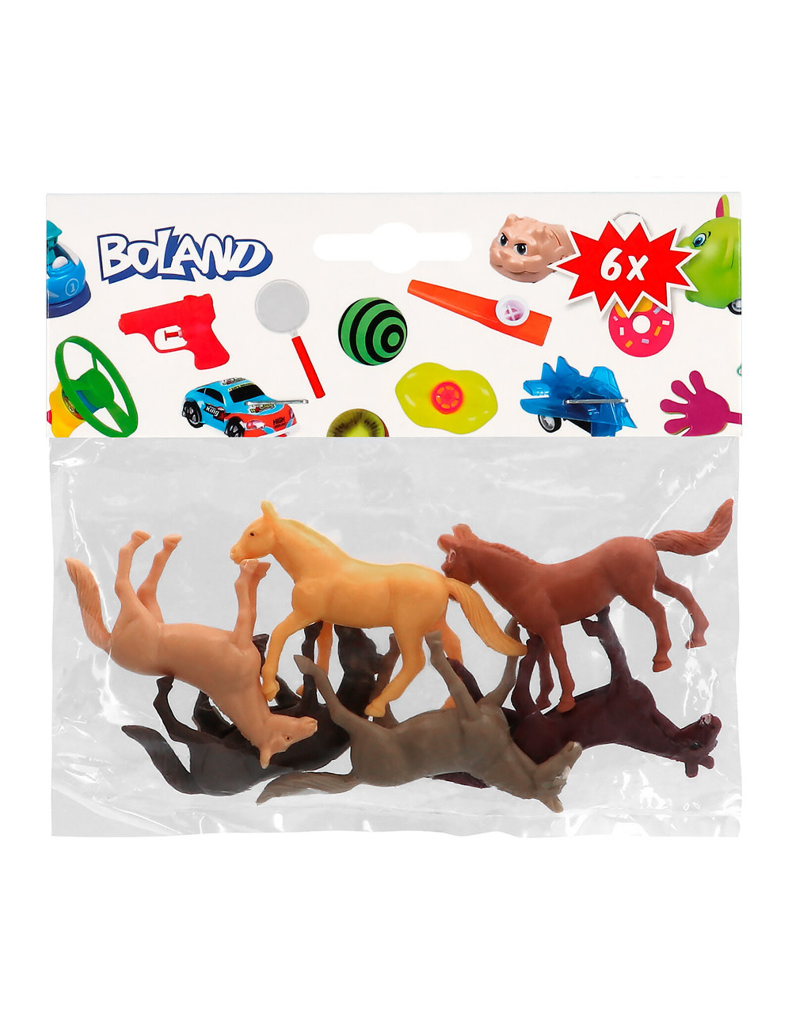 Boland uitdeelcadeautjes paarden 6 stuks