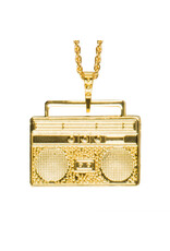 Boland ketting Ghetto blaster goud
