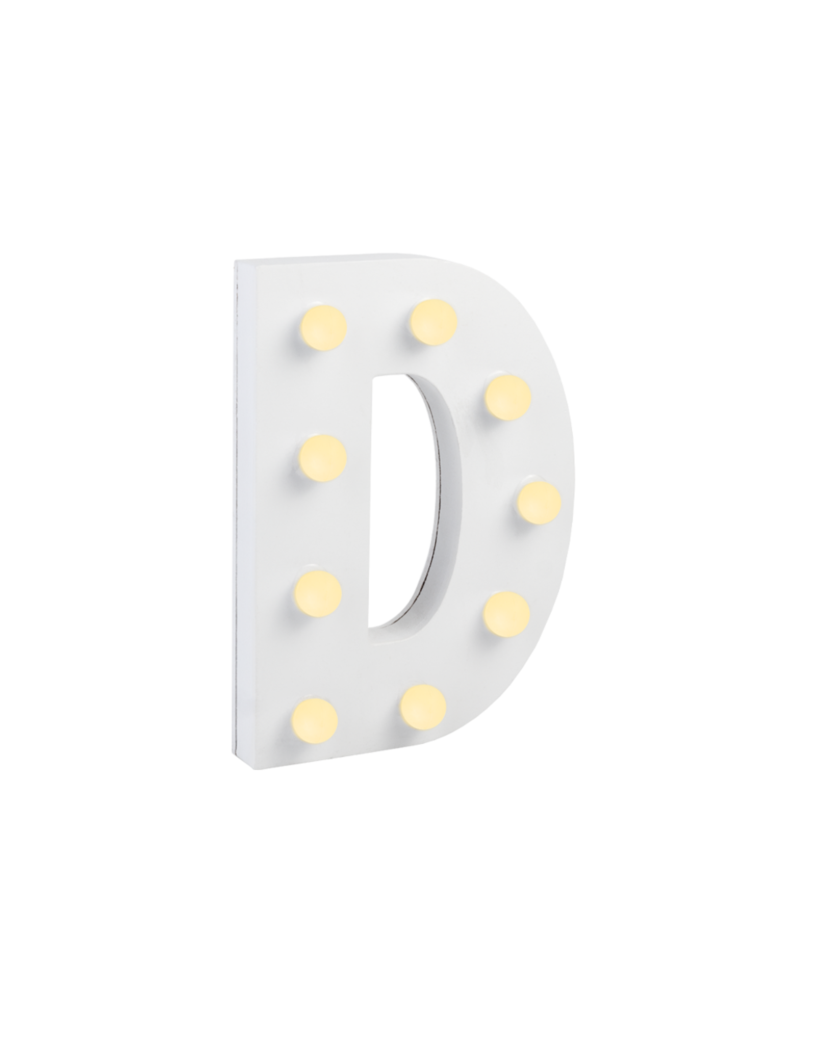 Light letter - D