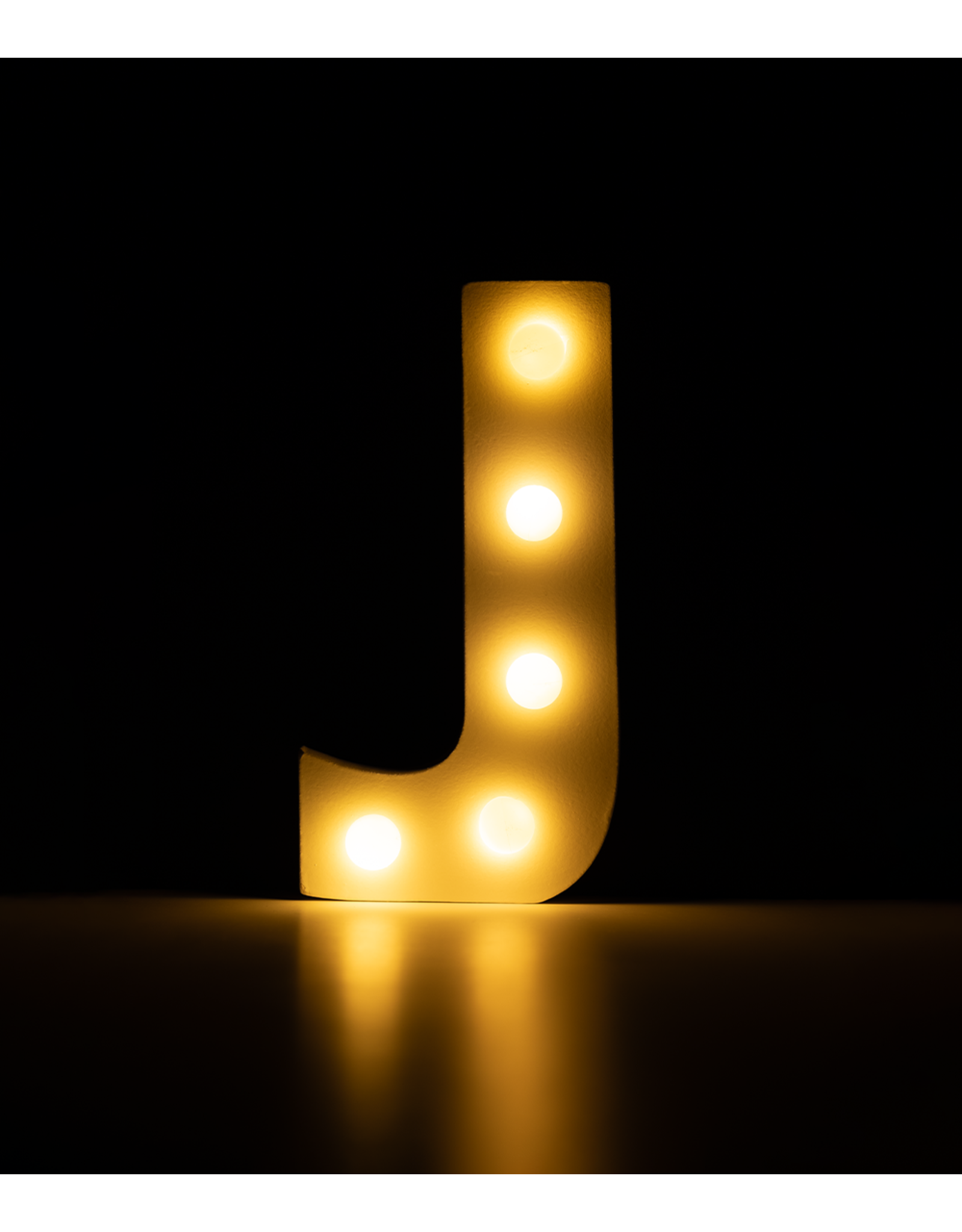 Light letter - J