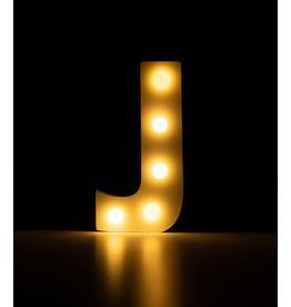 Light letter - J