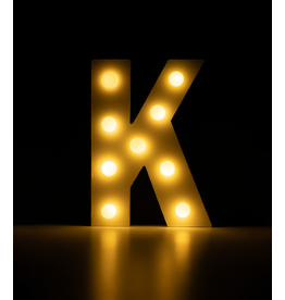 Light letter - K