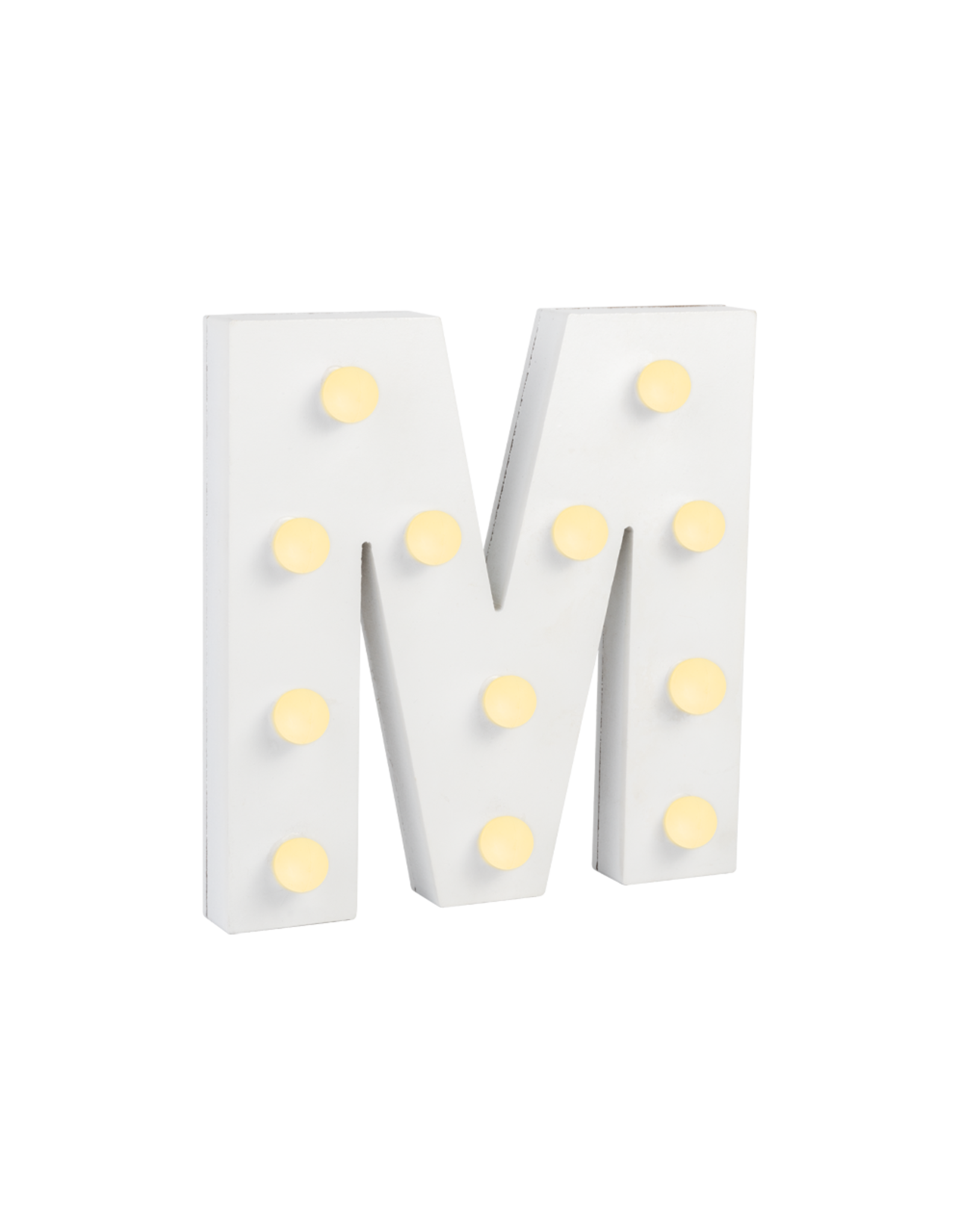 Light letter - M