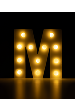 Light letter - M