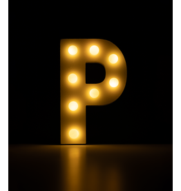 Light letter - P