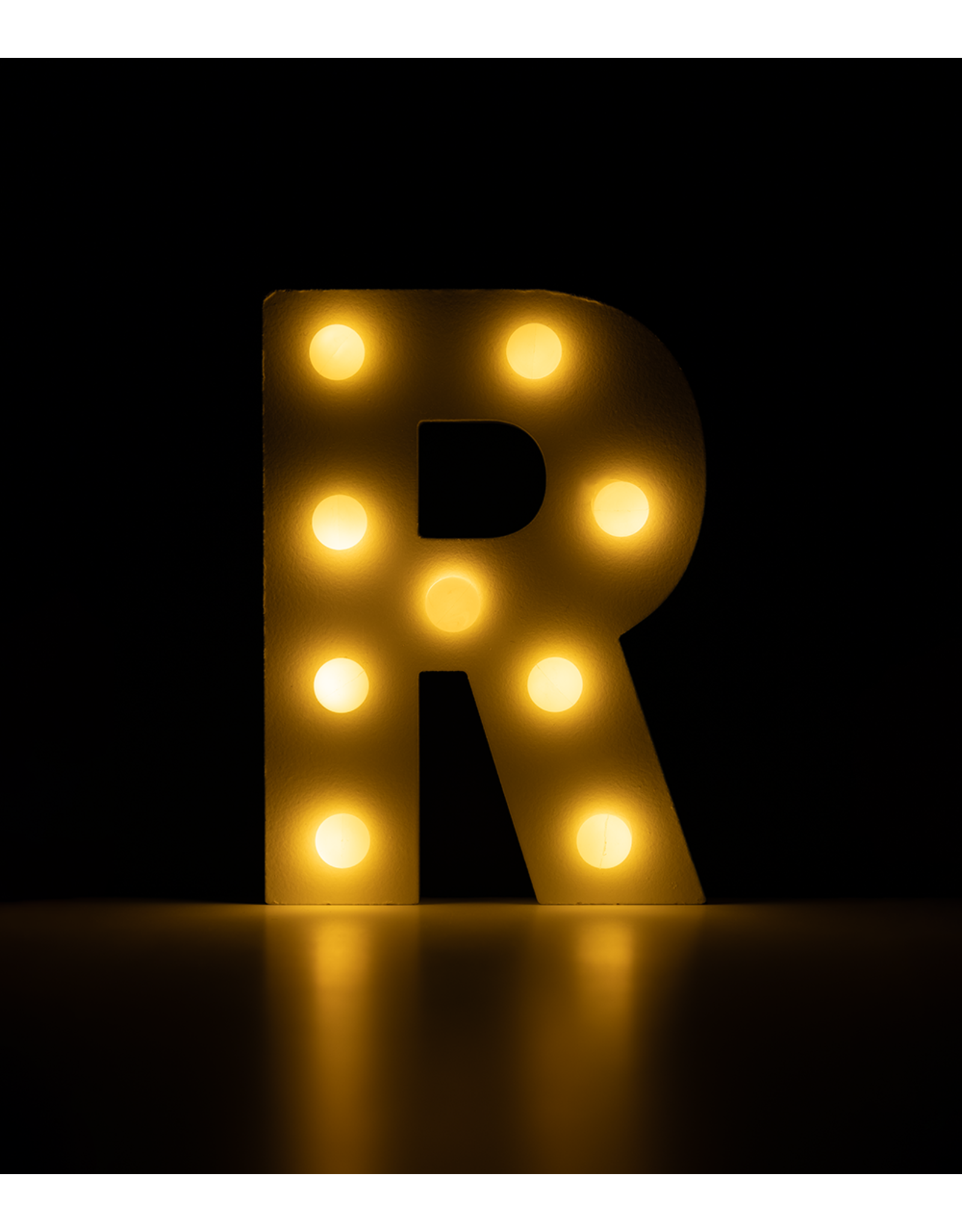 Light letter - R