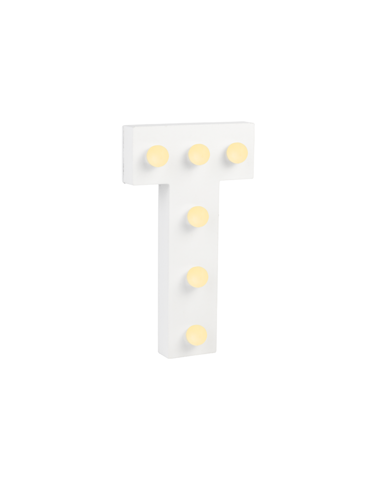 Light letter - T