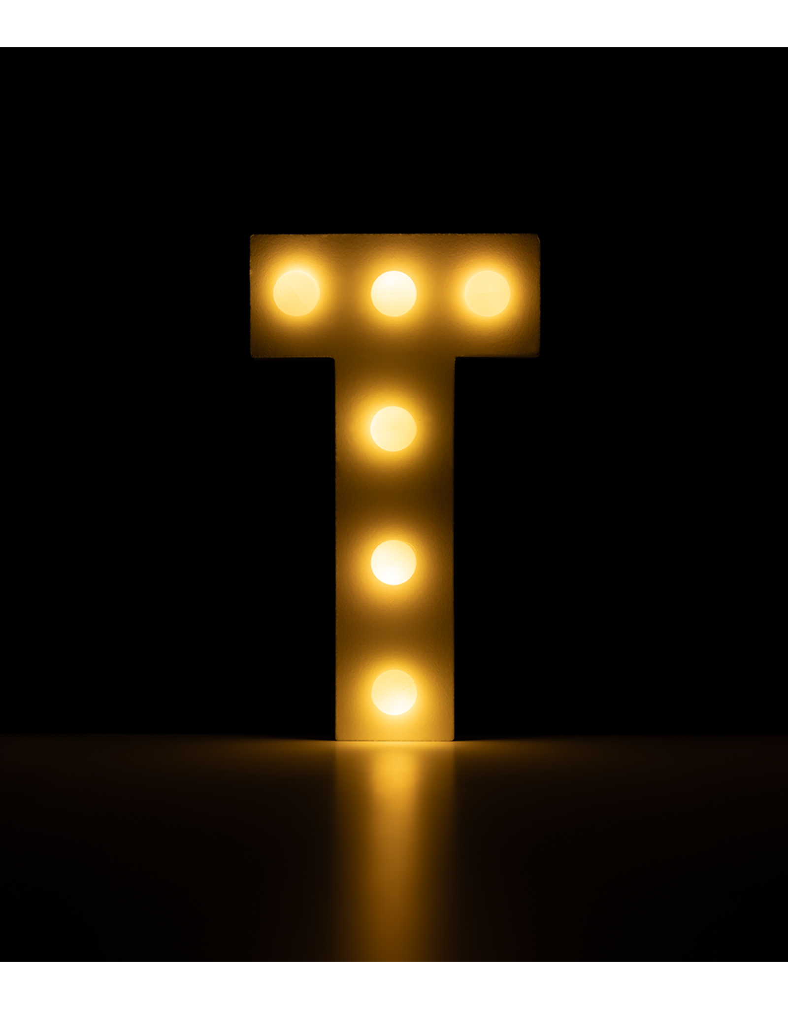 Light letter - T