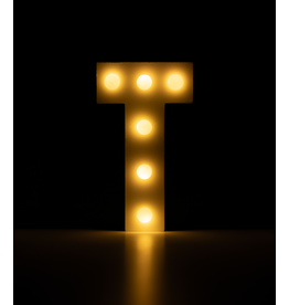 Light letter - T