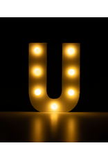 Light letter - U