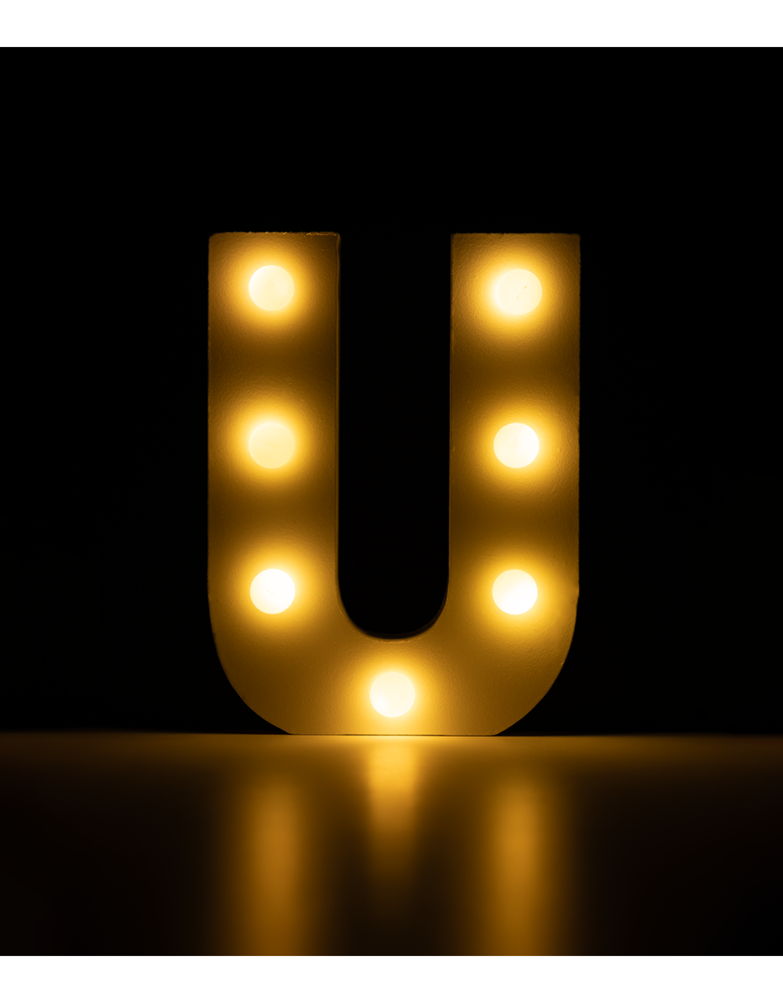 Light letter - U